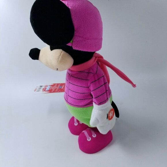 Just Play Disney Minnie Mickey Mouse Skiing Winter Plush Musical Dancing Lot 2 - Picture 6 of 12